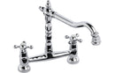 Abode Melford Bridge Mixer Tap - Chrome
