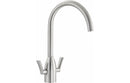 Abode Airo Monobloc Mixer Tap - Stainless Steel
