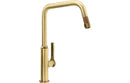 Abode Hex Single Lever Mixer Tap with Pull Out - Antique Brass