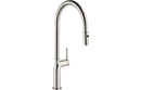 Abode Tubist Single Lever Mixer Tap with Pull Out - Brushed Nickel