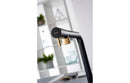 Abode Agilis Single Lever Mixer Tap - Black & Brass