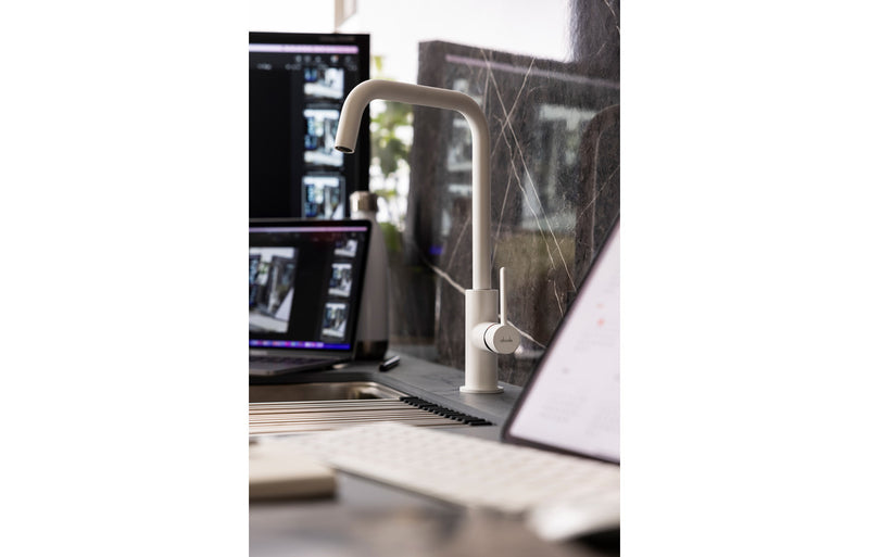 Abode Althia Single Lever Mixer Tap - Matt White