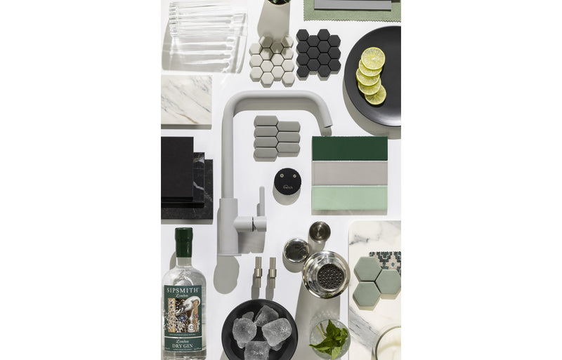 Abode Althia Single Lever Mixer Tap - Scandi Grey