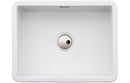 Abode Sandon Large 1B Ceramic Undermount/Inset Sink - White