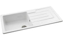 Abode Acton 1B & Drainer Ceramic Inset Sink - White