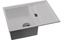 Abode Syncronist Compact 1.25B & Drainer Inset/Undermount Sink - White