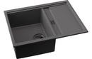 Abode Syncronist Compact 1.25B & Drainer Inset/Undermount Sink - Metallic Grey