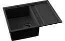 Abode Syncronist Compact 1.25B & Drainer Inset/Undermount Sink - Metallic Black