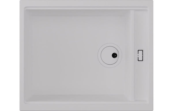 Abode Syncronist Large 1.25B Inset/Undermount Sink - White
