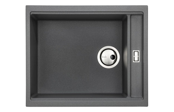 Abode Syncronist Large 1.25B Inset/Undermount Sink - Metallic Grey
