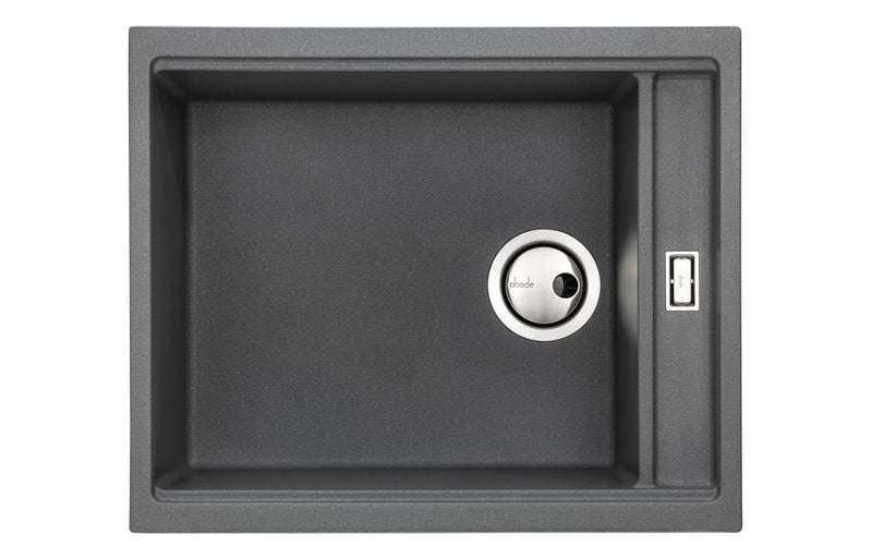 Abode Syncronist Large 1.25B Inset/Undermount Sink - Metallic Grey