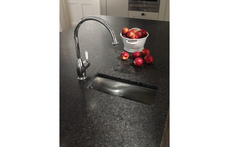 Abode Matrix R0 160mm Square 0.5B Undermount Sink - Stainless Steel