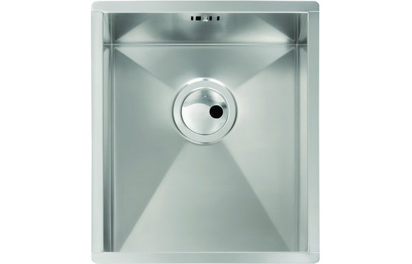 Abode Matrix R0 340mm Square 1B Undermount Sink - Stainless Steel