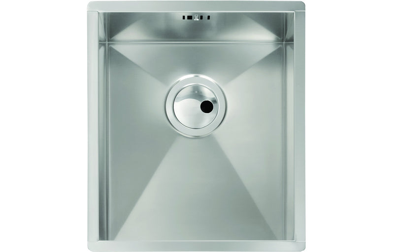 Abode Matrix R0 340mm Square 1B Undermount Sink - Stainless Steel