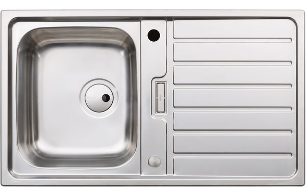 Abode Neron Compact 1B & Drainer Inset Sink - Stainless Steel