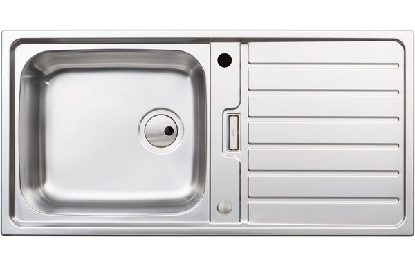 Abode Neron 1B & Drainer Inset Sink - Stainless Steel