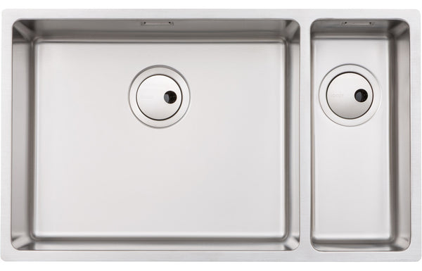 Abode Matrix R15 Large 1.5B LHMB Undermount/Inset Sink - Stainless Steel
