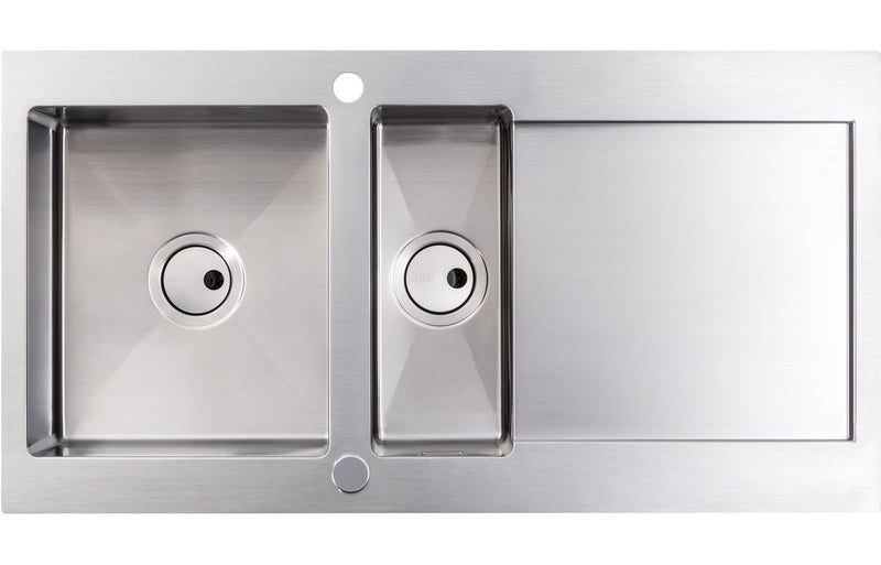 Abode Verve 1.5B & Drainer Inset Sink - Stainless Steel