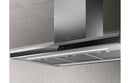 Elica Ad?le 90cm Island Hood - Black & Stainless Steel
