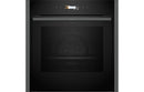 Neff N70 B54CR31G0B Single Slide & Hide Electric Oven - Black with Steel Trim