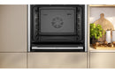 Neff N70 B54CR31N0B Single Slide & Hide Electric Oven - Black with Steel Trim