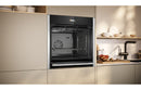 Neff N70 B54CR31N0B Single Slide & Hide Electric Oven - Black with Steel Trim