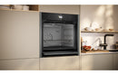 Neff N90 B64CS51G0B Single Slide & Hide Electric Oven - Black with Graphite Trim