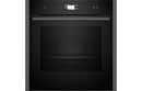 Neff N90 B64FS31G0B Single Slide & Hide Electric Oven with Steam - Black with Graphite Trim