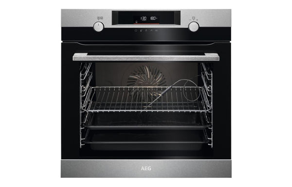 AEG BCK556260M Single Electric Oven with Steam - Stainless Steel