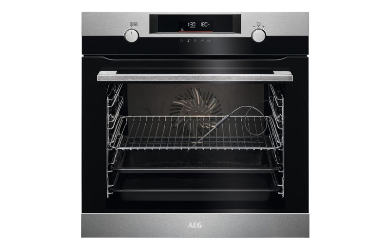 AEG BCK556260M Single Electric Oven with Steam - Stainless Steel