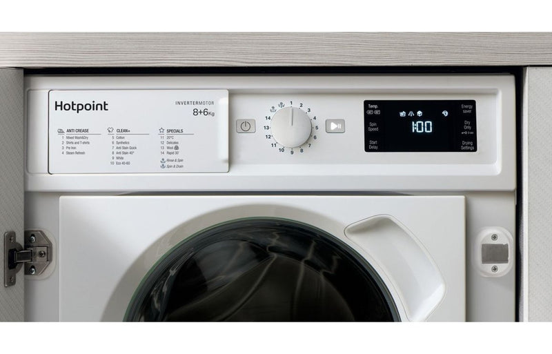Hotpoint BI WDHG 861485 UK B/I 1400rpm 8/6kg Washer Dryer