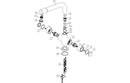 Prima Classic Dual Lever Quarter Turn Mixer Tap - Chrome