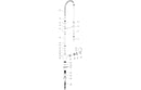 Prima Professional Single Lever Spray Mixer Tap - Chrome