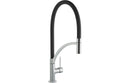 Prima+ Swan Neck Single Lever Mixer Tap with Pull Out - Black