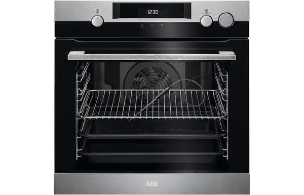 AEG BSK577221M Single Pyrolytic Oven with SteamCrisp - Stainless Steel