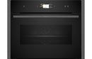 Neff N90 C24FS31G0B Compact Steam Oven - Black with Graphite Trim