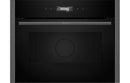 Neff N70 C24GR3XG1B Built-in Compact Microwave & Grill - Black with Graphite Trim