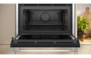 Neff N70 C24MR21N0B Compact Electric Oven & Microwave - Black with Steel Trim