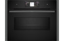Neff N90 C24MT73G0B Compact Pyrolytic Oven & Microwave - Black with Graphite Trim
