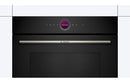 Bosch Series 8 CEG732XB1B Built-in Compact Microwave & Grill - Black