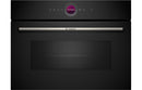 Bosch Series 8 CEG732XB1B Built-in Compact Microwave & Grill - Black