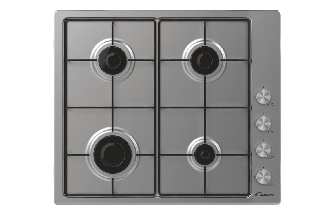 Candy CHW6LPX 60cm Gas Hob - Stainless Steel UK