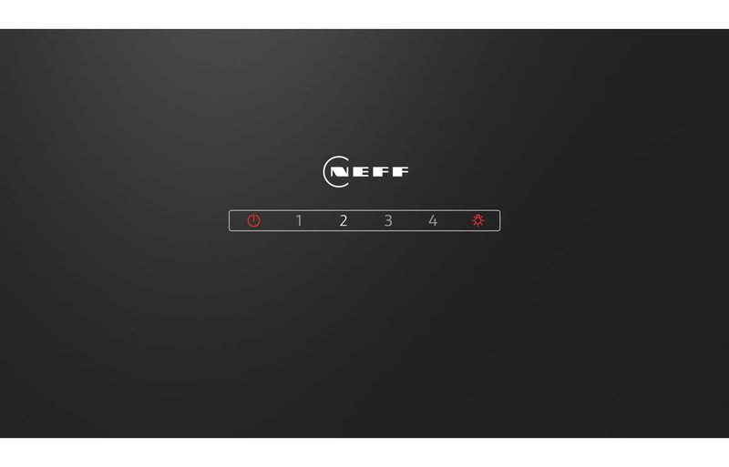 Neff N30 D83IDK1S0B 80cm Angled Chimney Hood - Black Glass