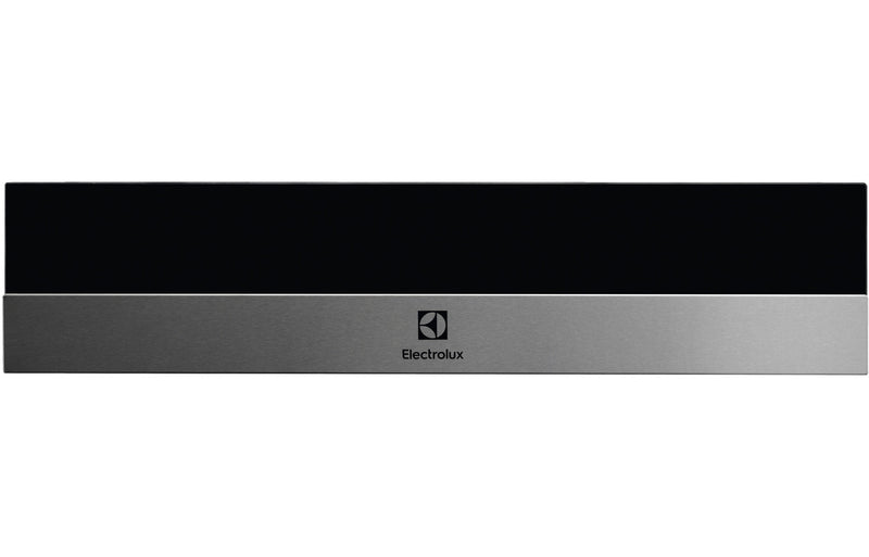 Electrolux EBD4X 14cm Warming Drawer - Black Glass & Stainless Steel