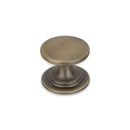Windsor Round Knob Antique Brass