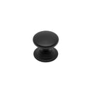 Windsor Round Knob Matt Black