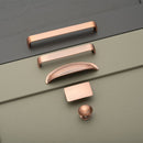 Camden D Handle Antique Copper