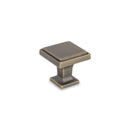 Ines Square Knob Antique Brass
