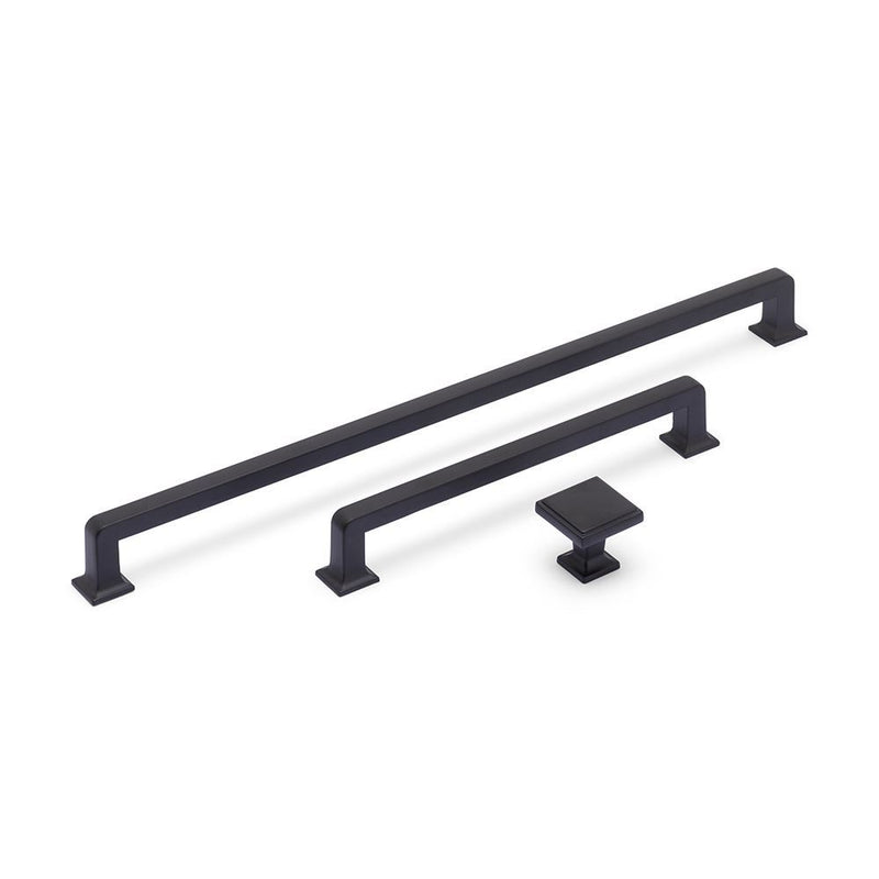 Ines Square Knob Matt Black