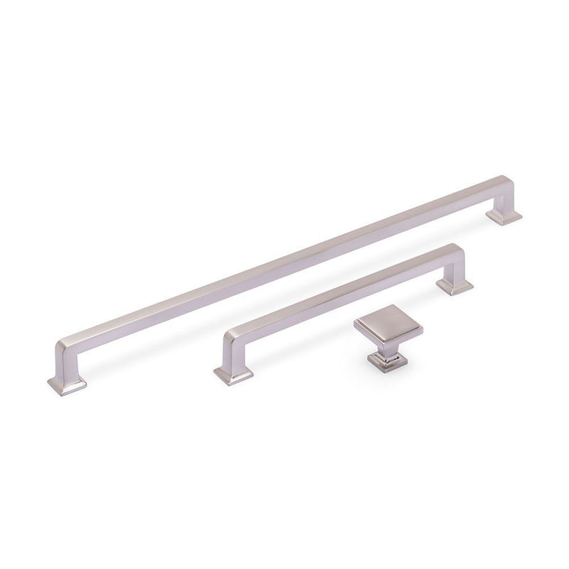 Ines Square Knob Brushed Nickel